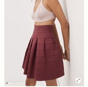 Anthropologie - Pleated Mini Skirt (Girls From Savoy)